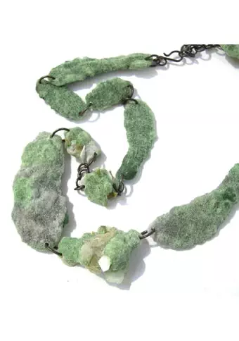 Bridget kennedy 2 green plastic moss necklace