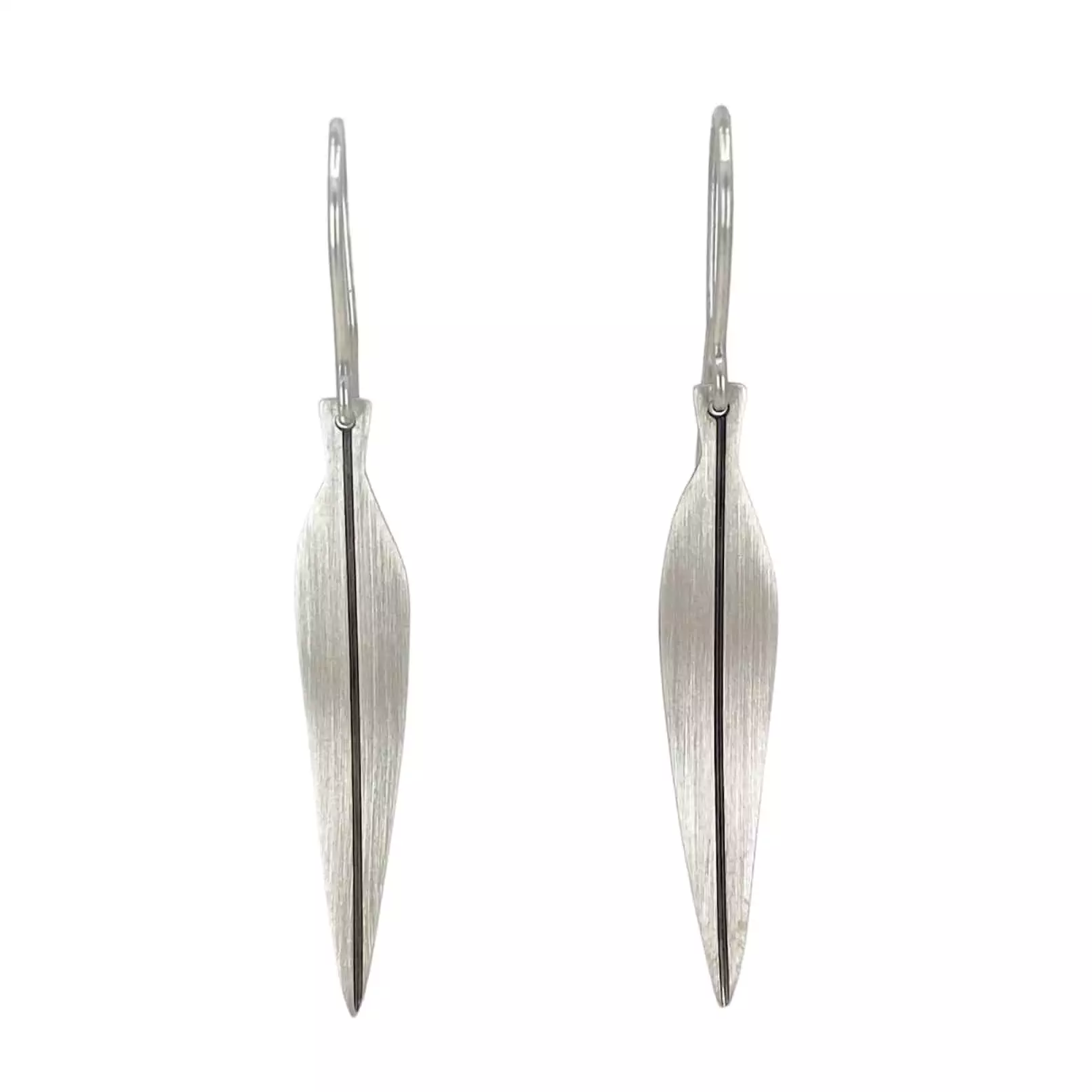 vicki mason eucalyptus leaf earrings sterling silver